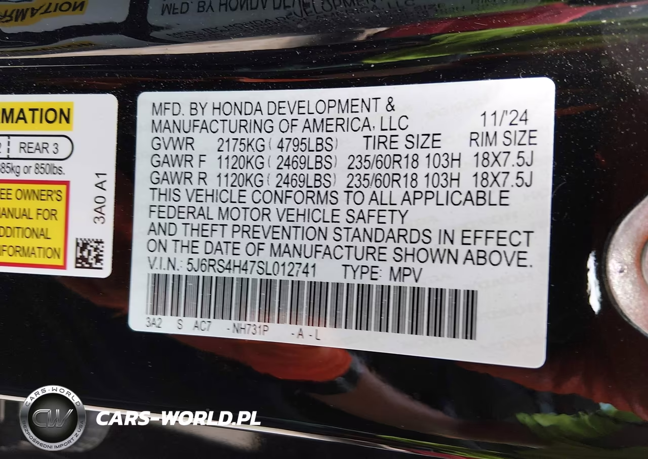 2025 Honda Cr-V Ex Awd VIN:5J6RS4H47SL012741 - 9