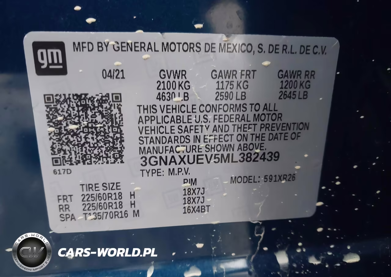 2021 Chevrolet Equinox Awd Lt VIN:3GNAXUEV5ML382439 - 9
