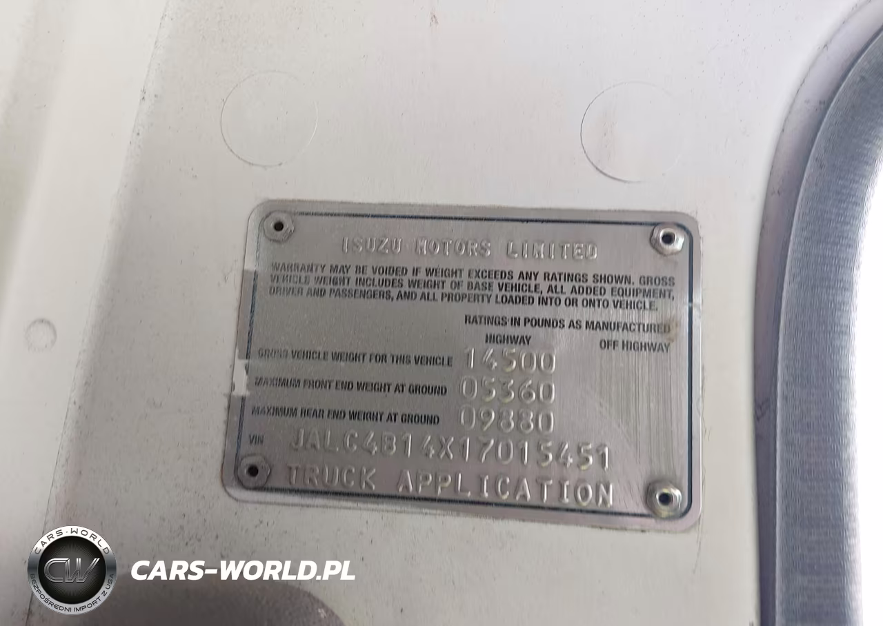2001 Isuzu Npr VIN:JALC4B14X17015451 - 8