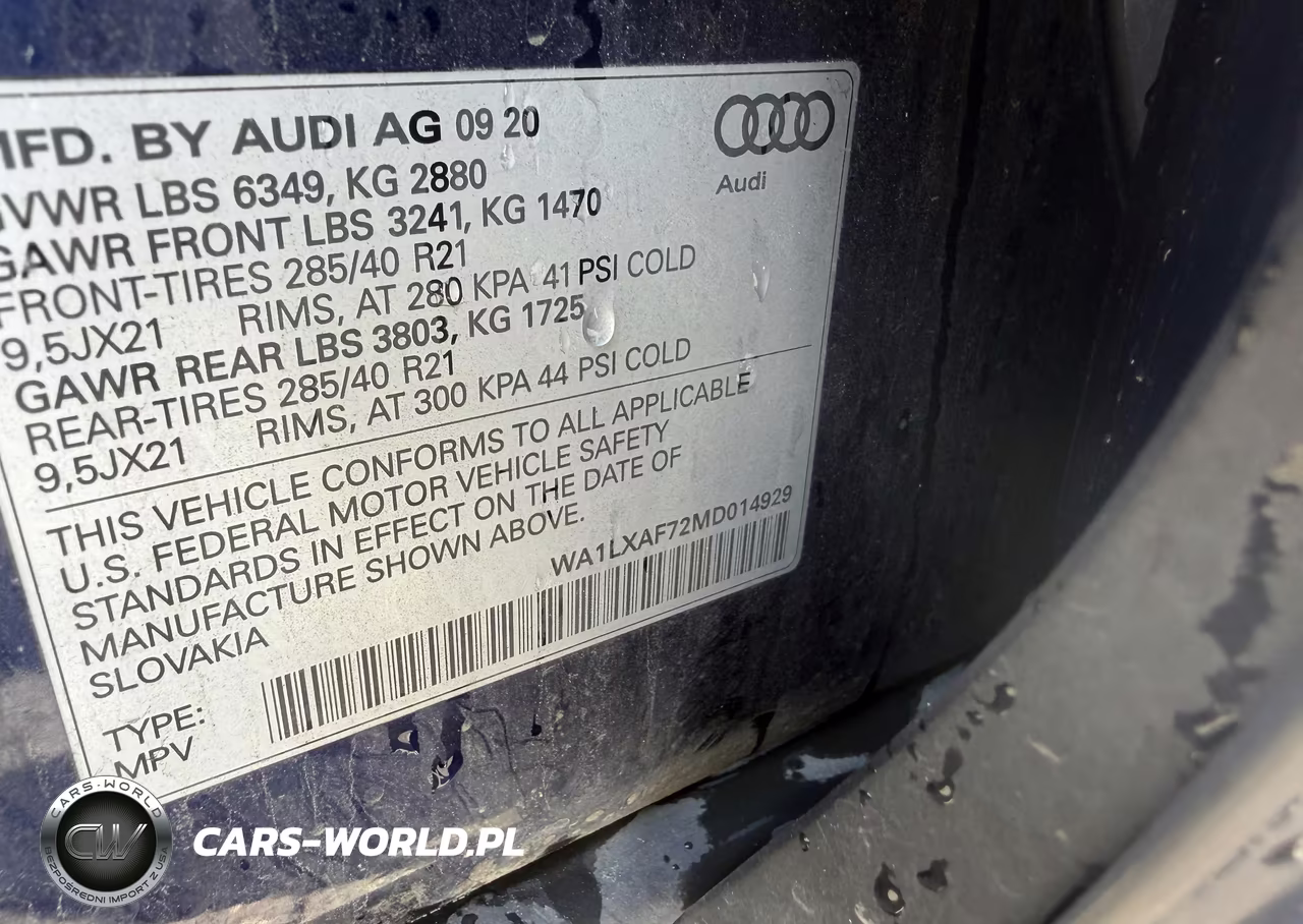 2021 Audi Q7 Premium Plus VIN:WA1LXAF72MD014929 - 8