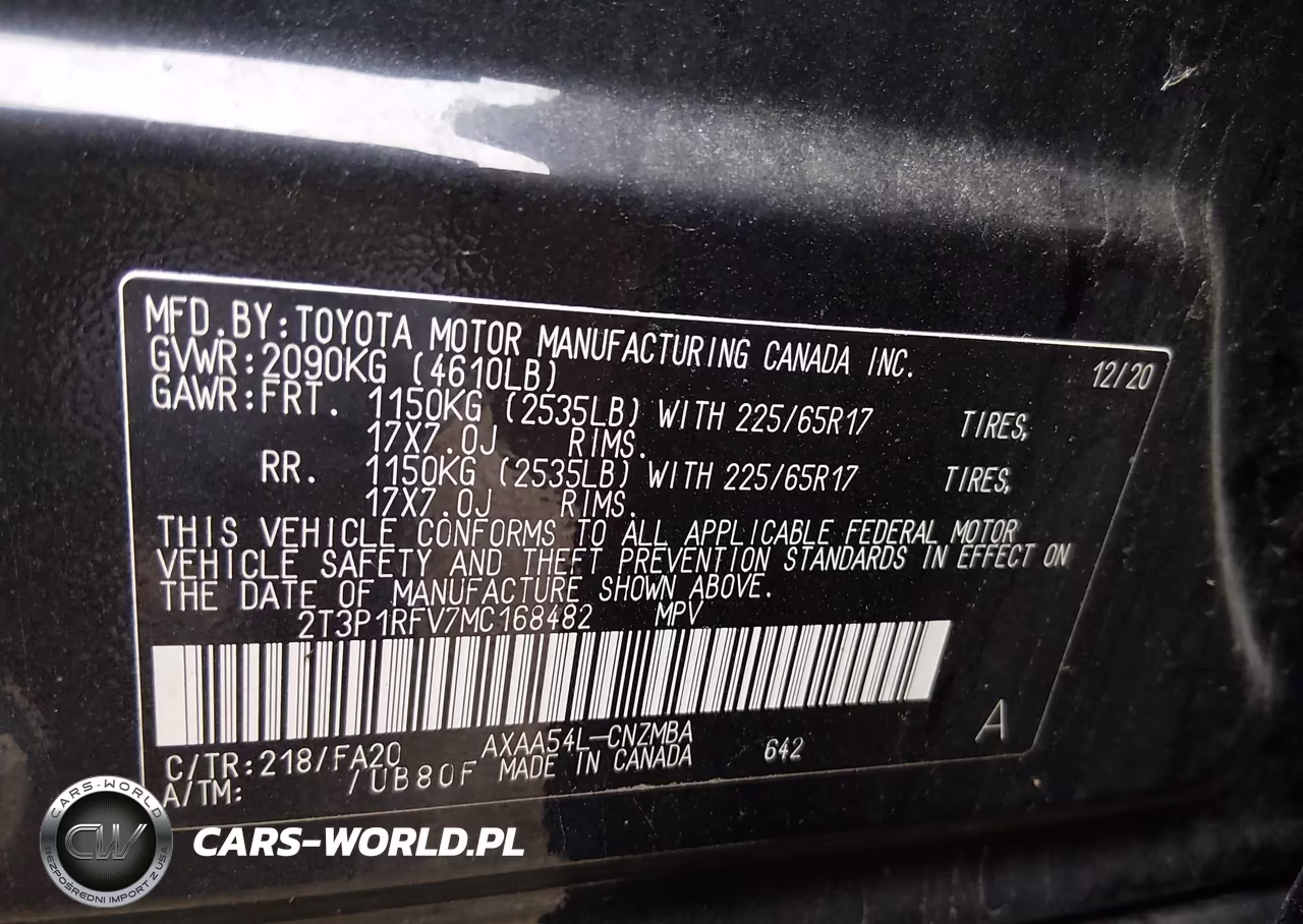 2021 Toyota Rav4 Xle VIN:2T3P1RFV7MC168482 - 9