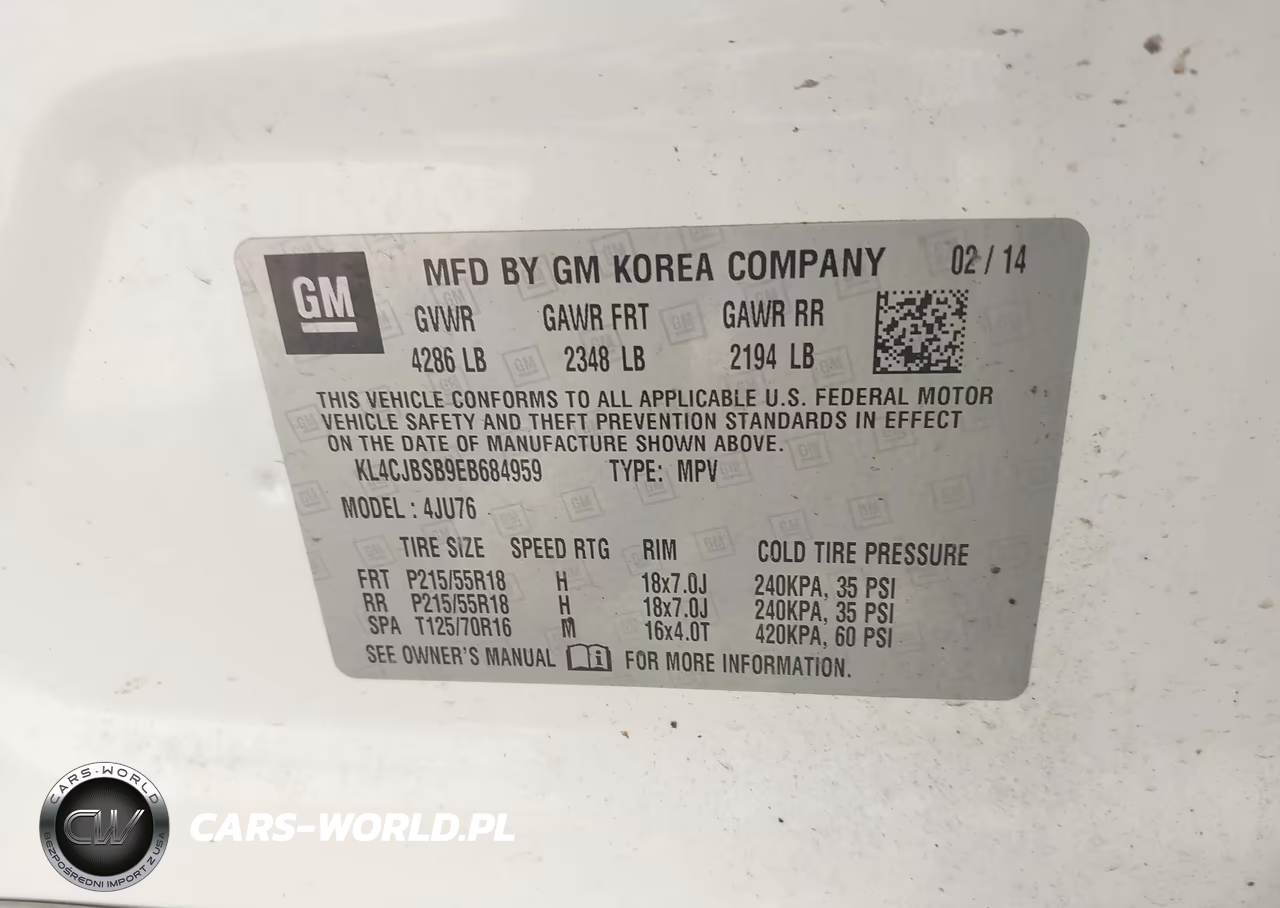 2014 Buick Encore Convenience VIN:KL4CJBSB9EB684959 - 9