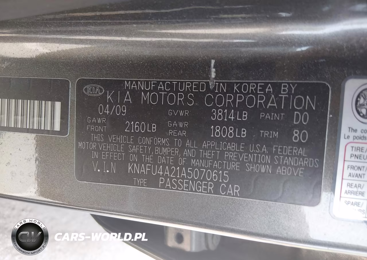 2010 Kia Forte Ex VIN:KNAFU4A21A5070615 - 9