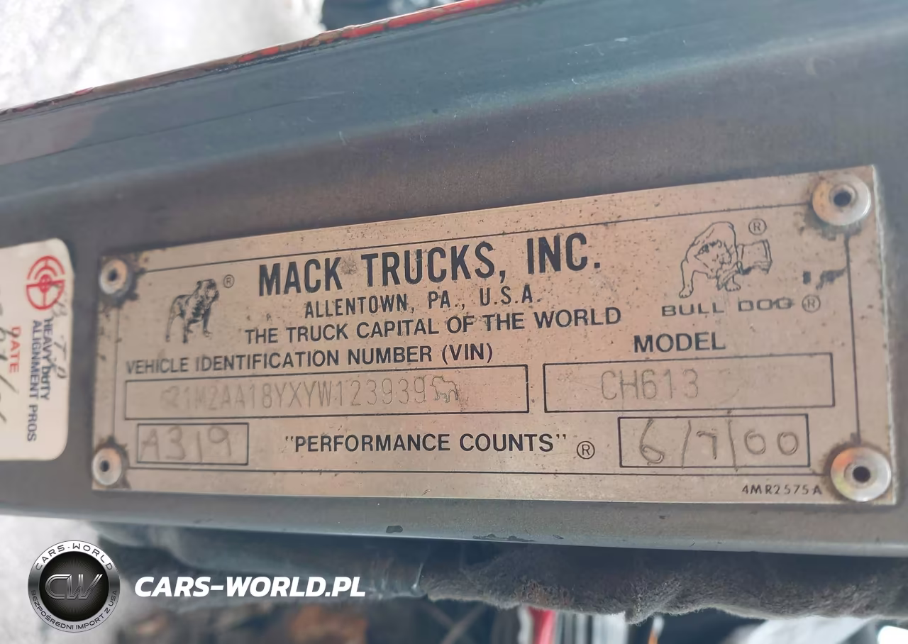 2000 Mack 600 Ch600 VIN:1M2AA18YXYW123939 - 8