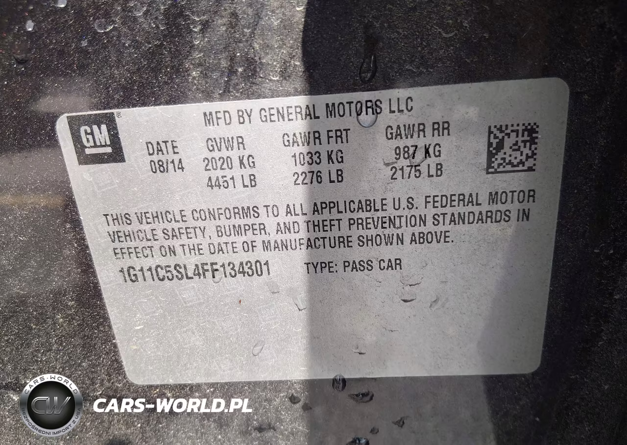 2015 Chevrolet Malibu 1Lt VIN:1G11C5SL4FF134301 - 9