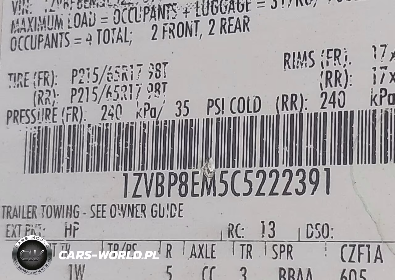 2012 Ford Mustang V6 VIN:1ZVBP8EM5C5222391 - 9