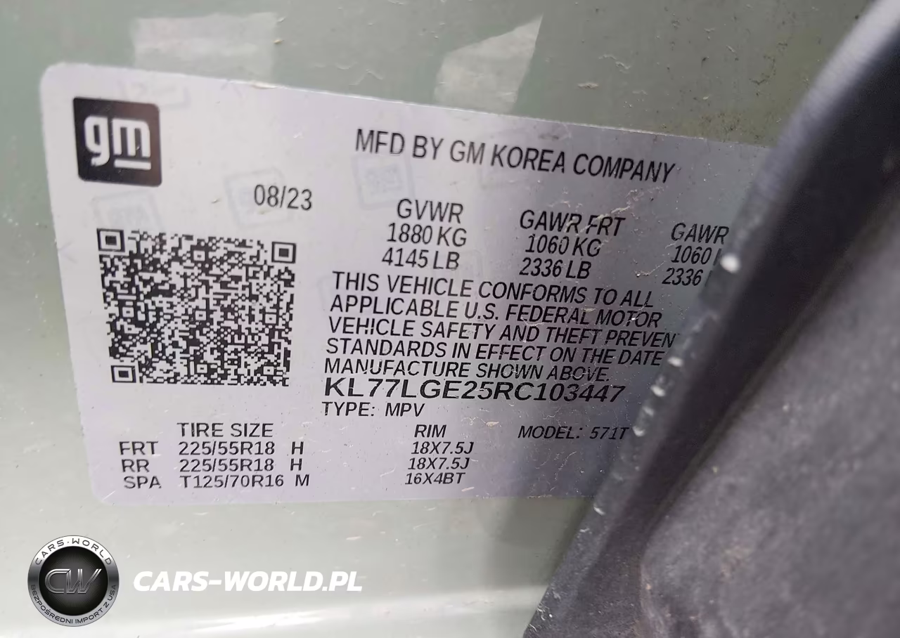 2024 Chevrolet Trax Fwd 1Rs VIN:KL77LGE25RC103447 - 9