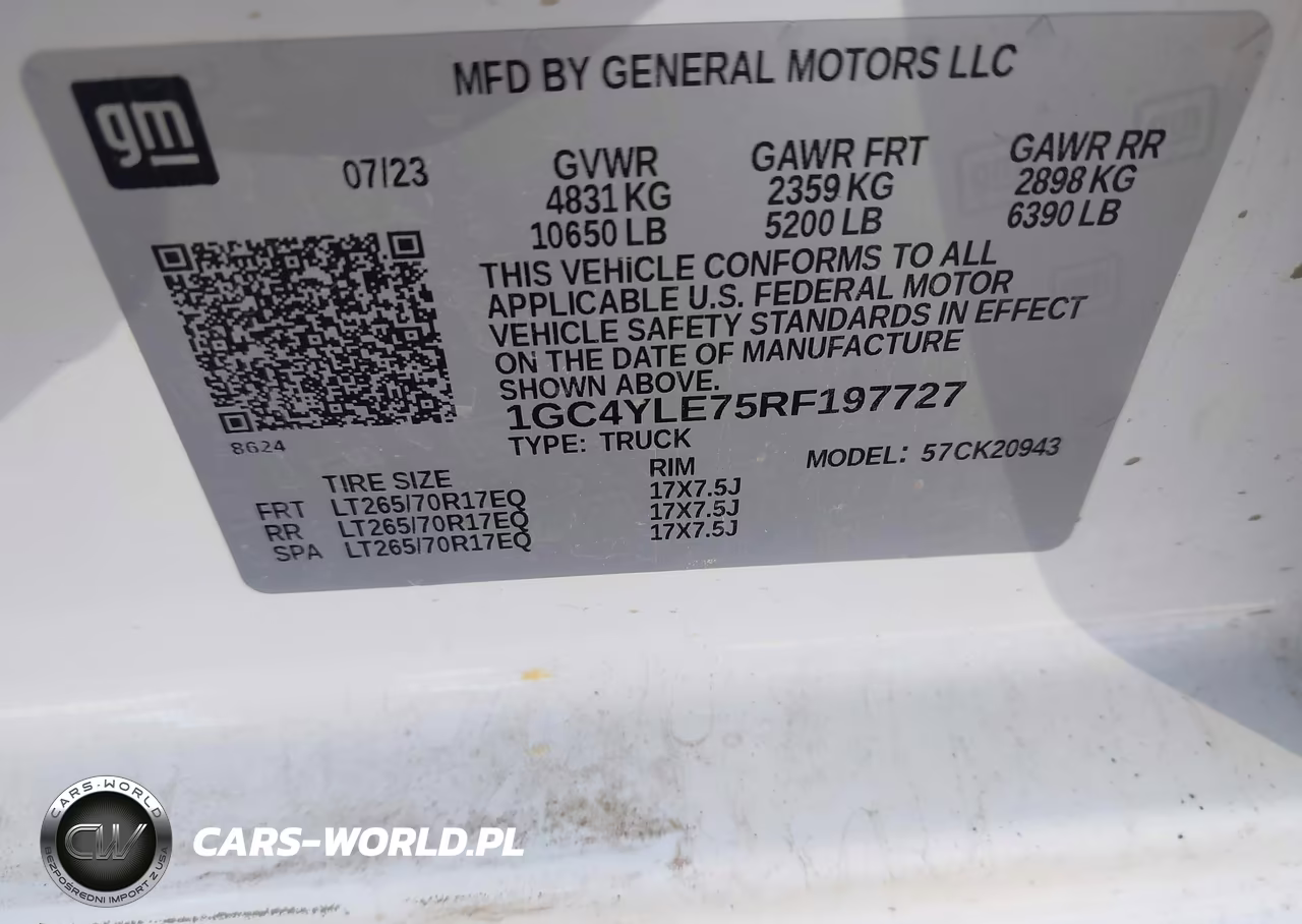 2024 Chevrolet Silverado 2500Hd 4Wd Long Bed Work Truck VIN:1GC4YLE75RF197727 - 9