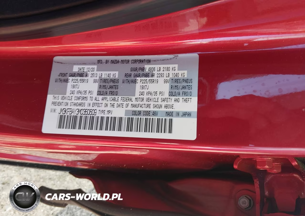 2021 Mazda Cx-5 Grand Touring Reserve VIN:JM3KFBAY3M0360609 - 9
