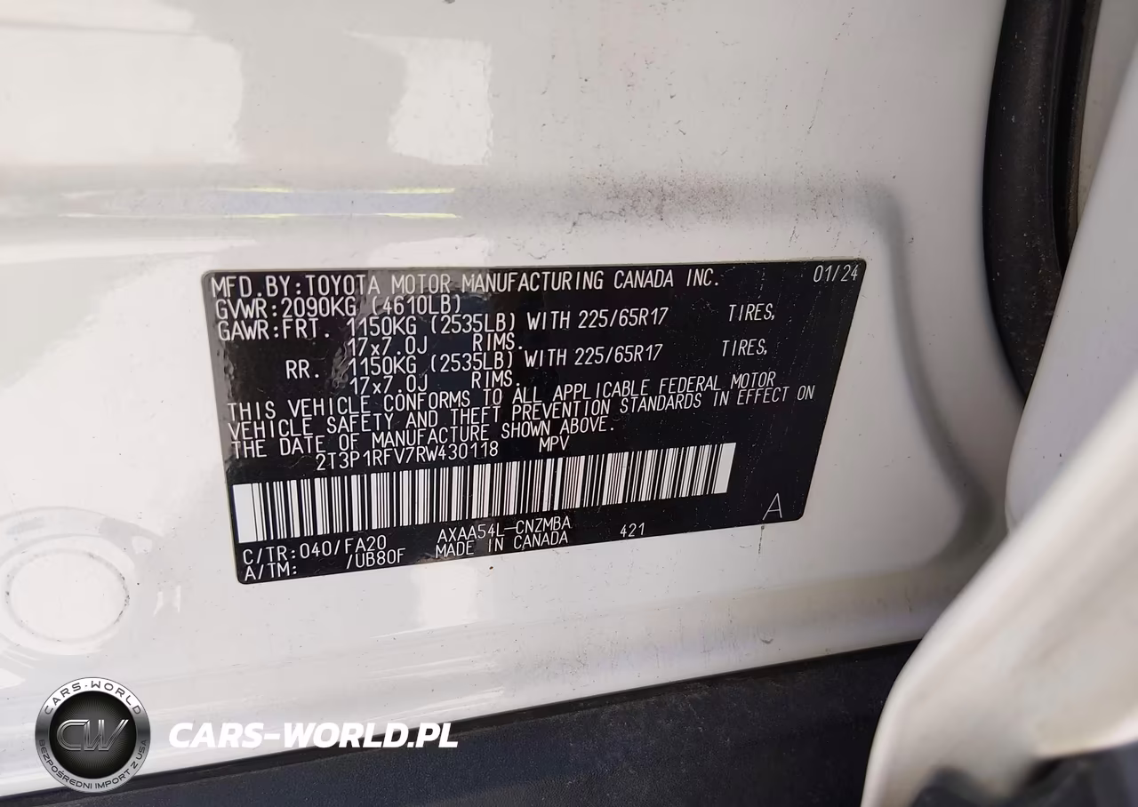2024 Toyota Rav4 Xle VIN:2T3P1RFV7RW430118 - 9