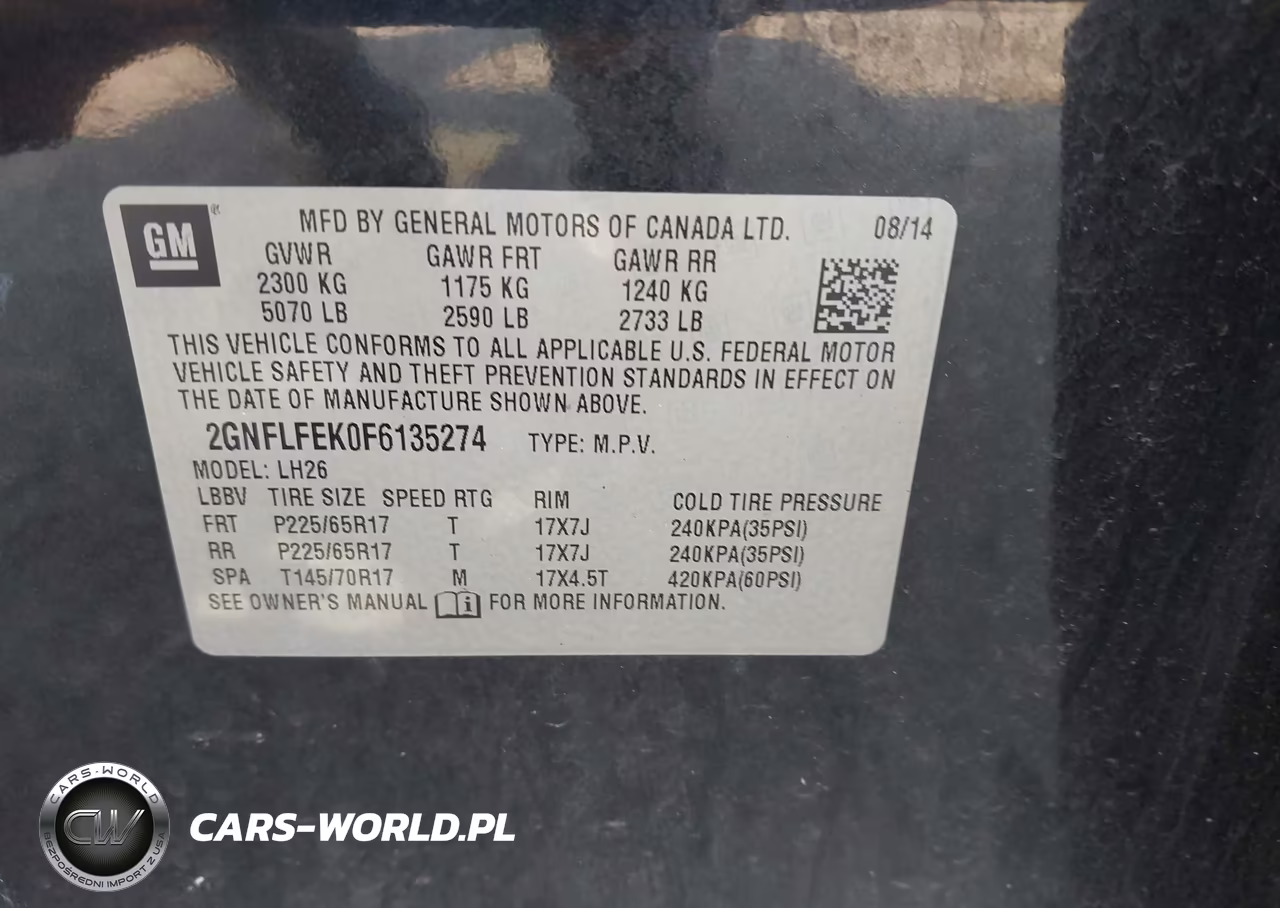 2015 Chevrolet Equinox Lt VIN:2GNFLFEK0F6135274 - 9