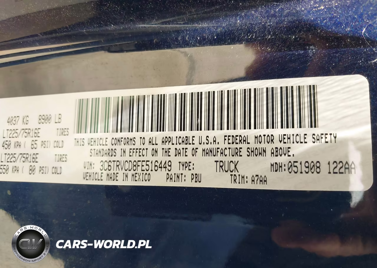 2015 Ram Promaster 2500 High Roof VIN:3C6TRVCD8FE516449 - 9