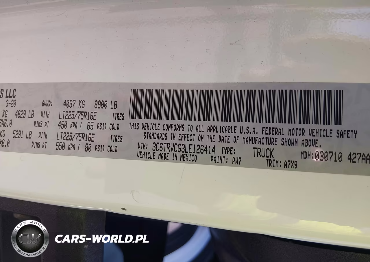 2020 Ram Promaster 2500 VIN:3C6TRVCG3LE126414 - 9