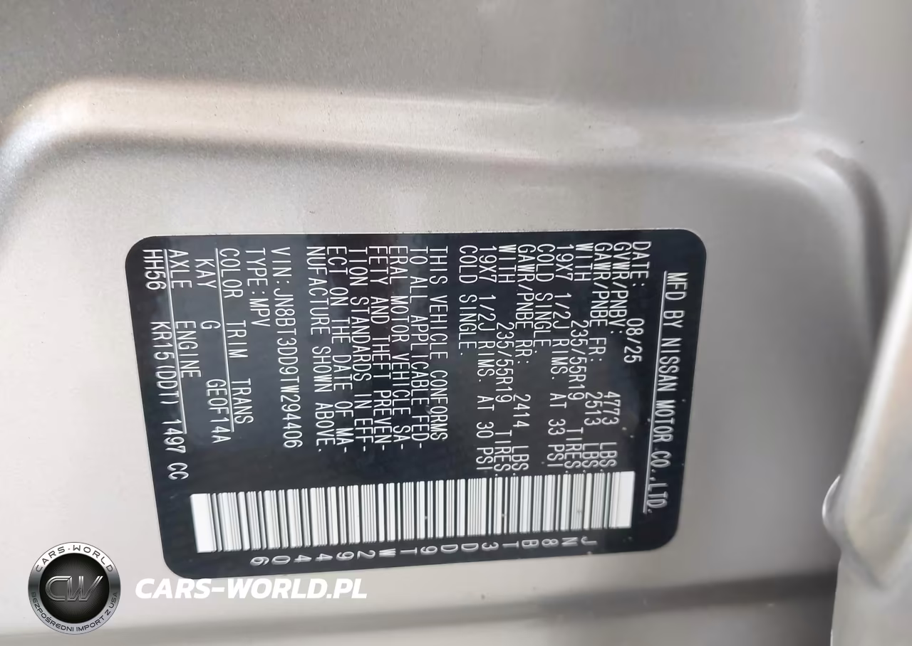2026 Nissan Rogue Platinum VIN:JN8BT3DD9TW294406 - 9