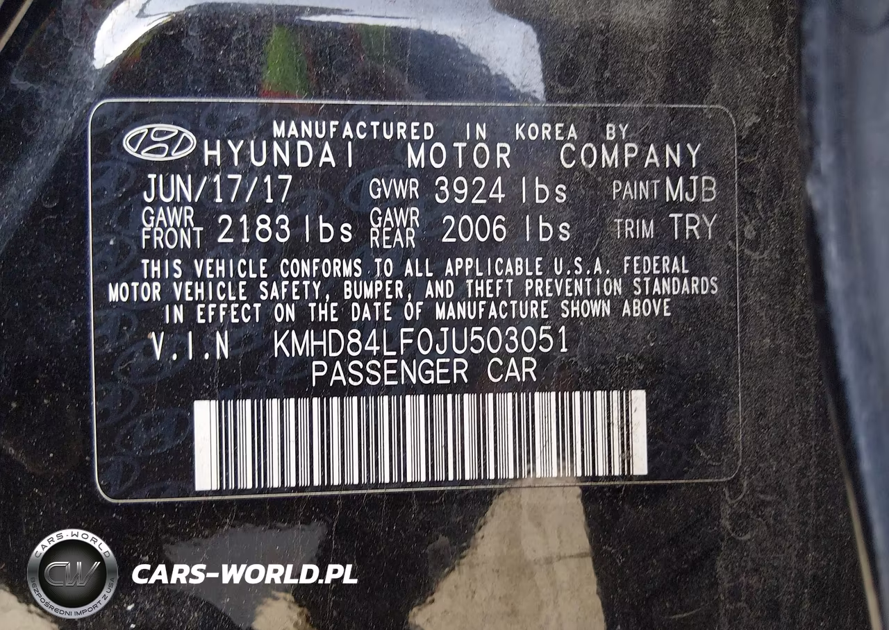 2018 Hyundai Elantra Sel VIN:KMHD84LF0JU503051 - 9