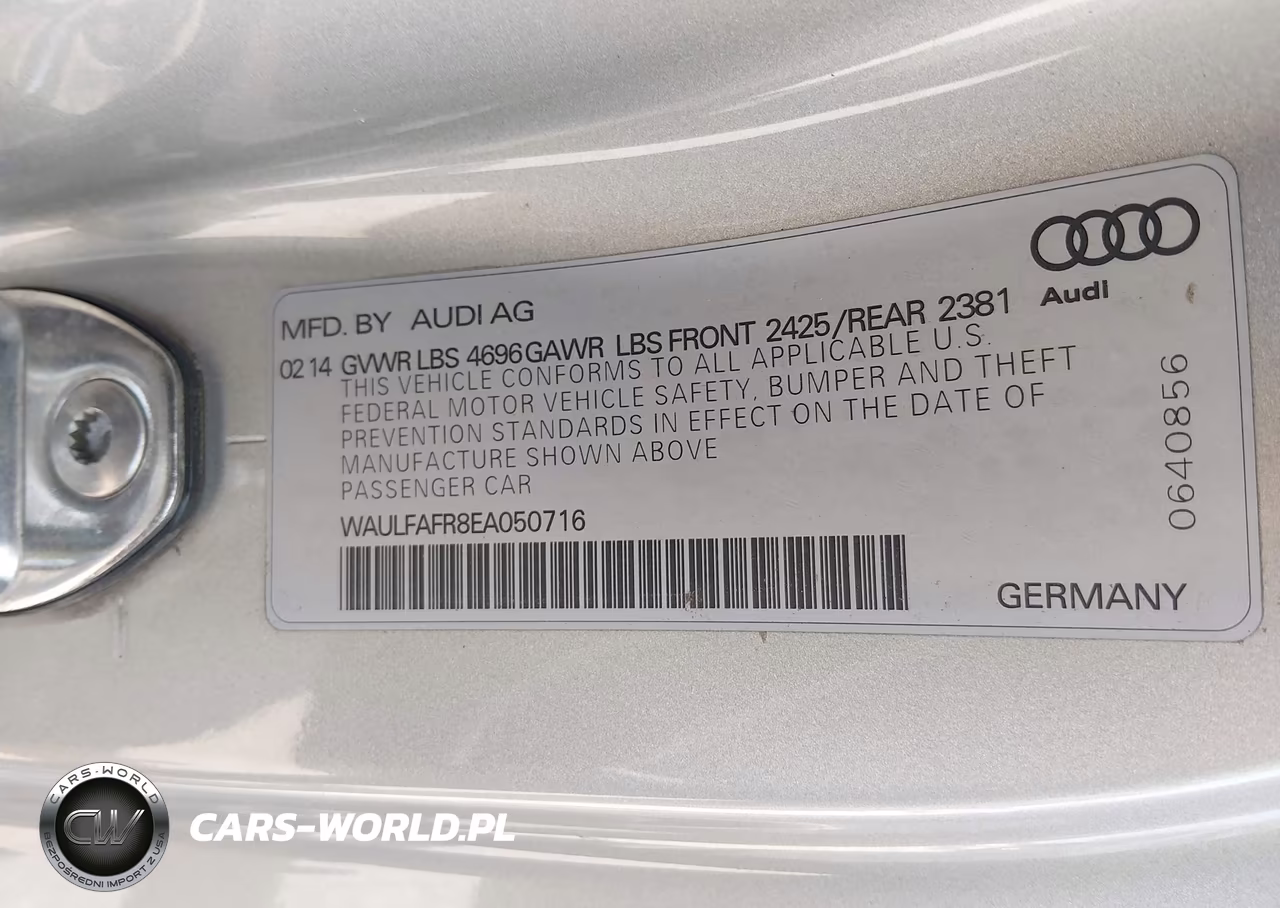 2014 Audi A5 2.0T Premium VIN:WAULFAFR8EA050716 - 9