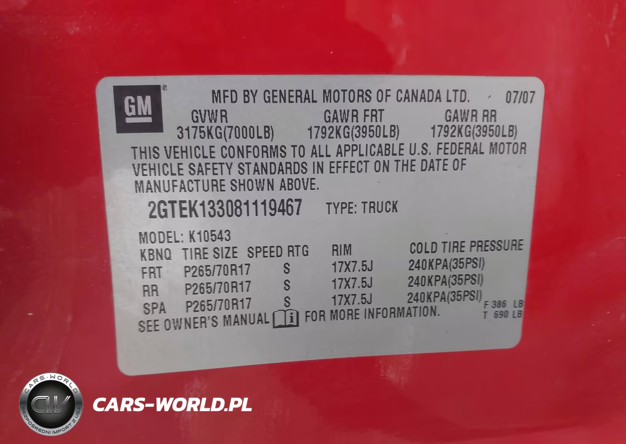 2008 GMC Sierra 1500 Sle1 VIN:2GTEK133081119467 - 9