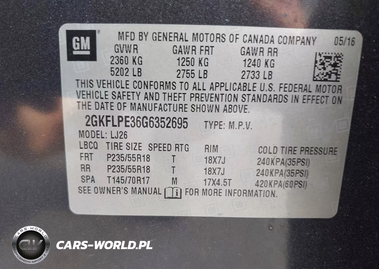 2016 GMC Terrain Slt VIN:2GKFLPE36G6352695 - 9