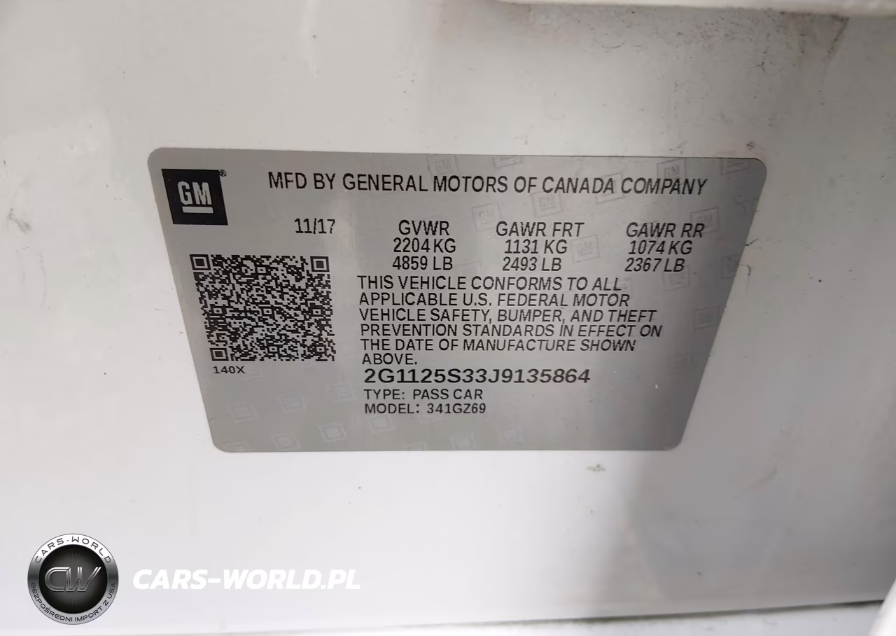 2018 Chevrolet Impala 1Fl VIN:2G1125S33J9135864 - 9