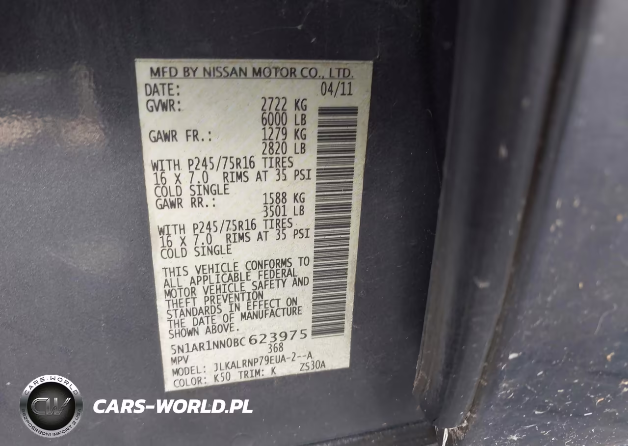 2011 Nissan Pathfinder S VIN:5N1AR1NN0BC623975 - 9