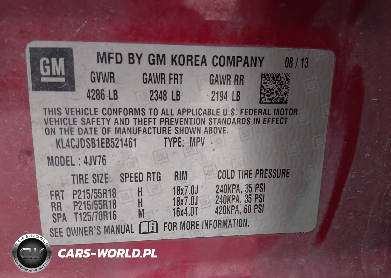 2014 Buick Encore Premium VIN:KL4CJDSB1EB521461 - 7