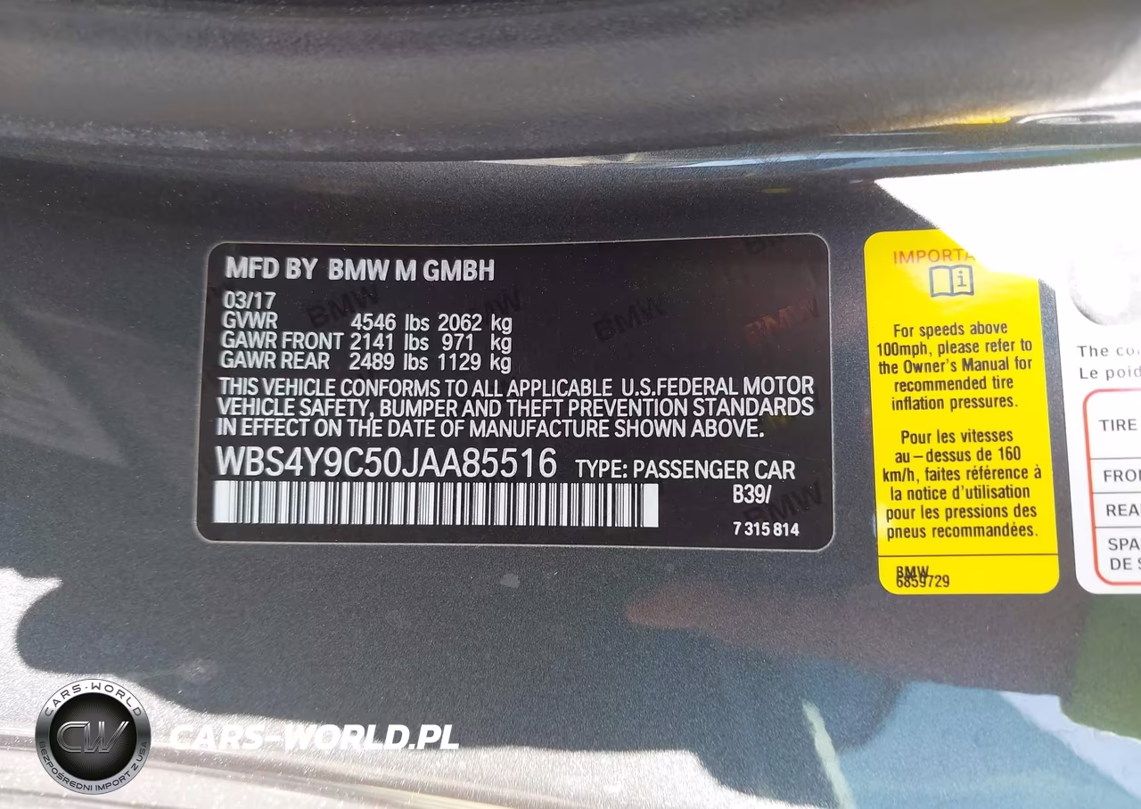 2018 BMW M4 VIN:WBS4Y9C50JAA85516 - 9