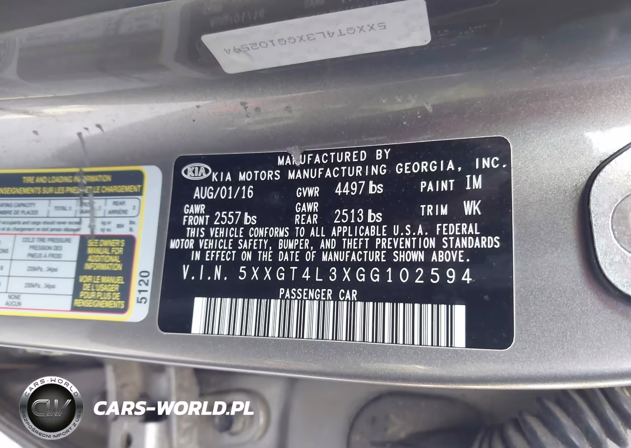 2016 Kia Optima Lx VIN:5XXGT4L3XGG102594 - 9