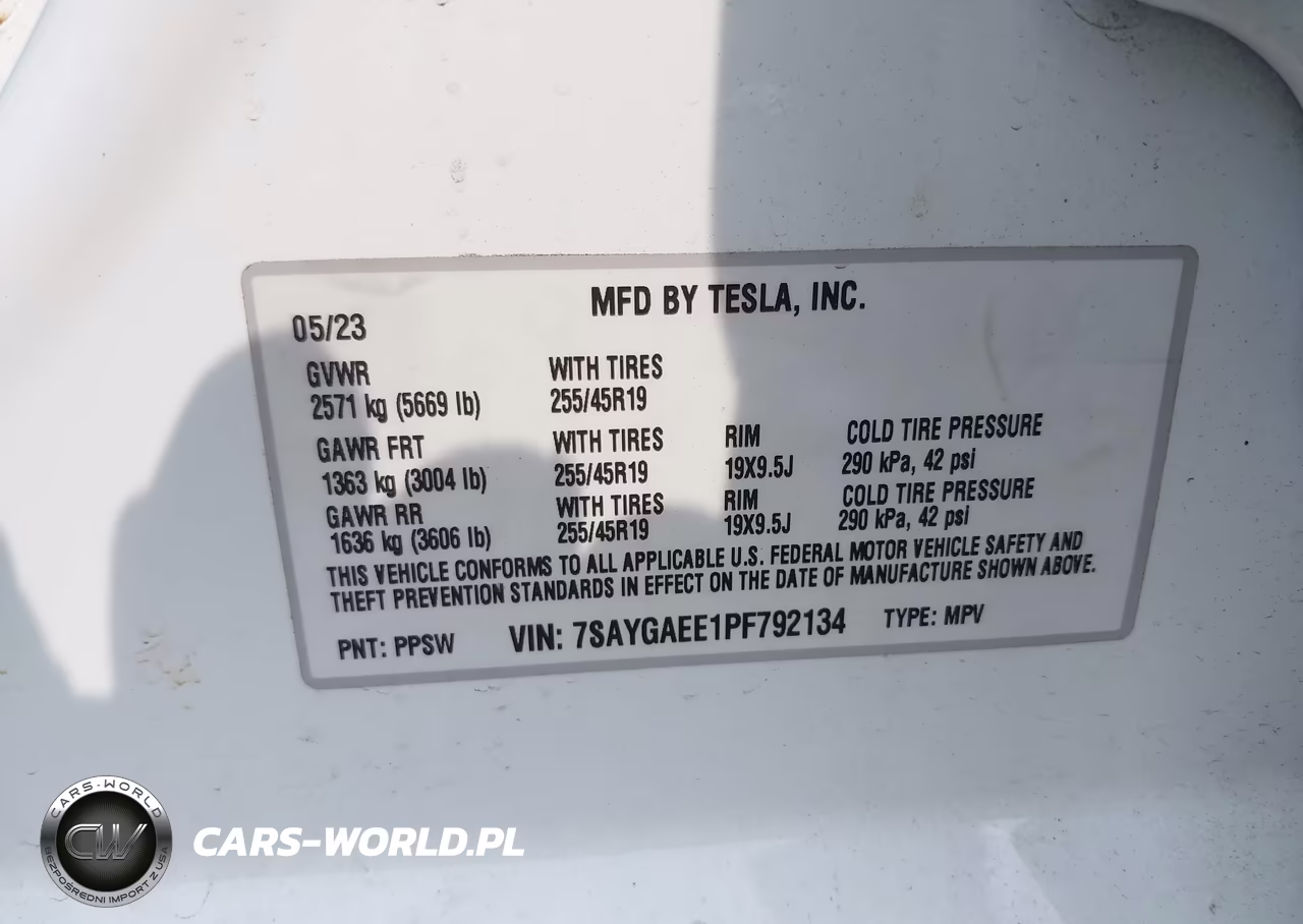 2023 Tesla Model Y Awd-Long Range Dual Motor All-Wheel Drive VIN:7SAYGAEE1PF792134 - 9