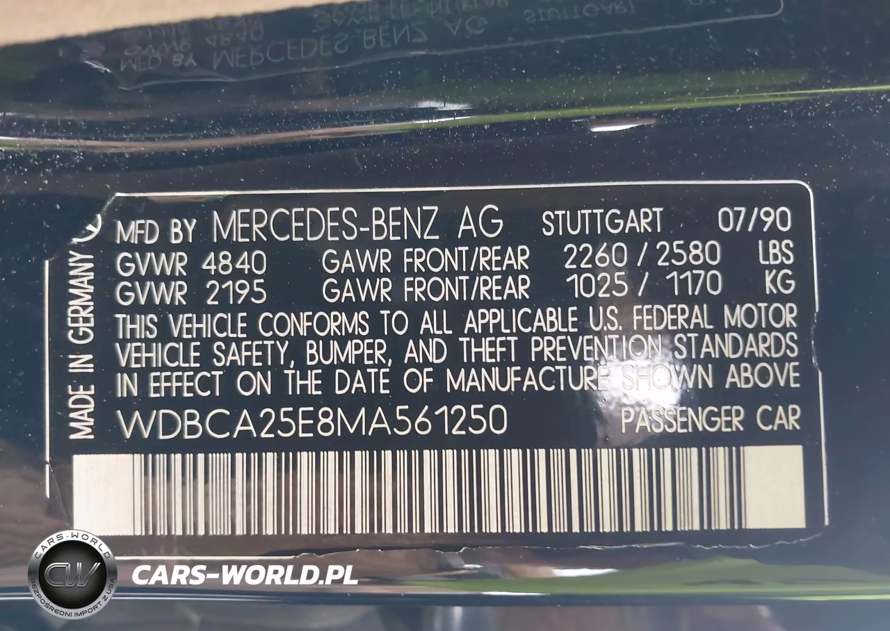 1991 Mercedes-Benz 300 Sel VIN:WDBCA25E8MA561250 - 9