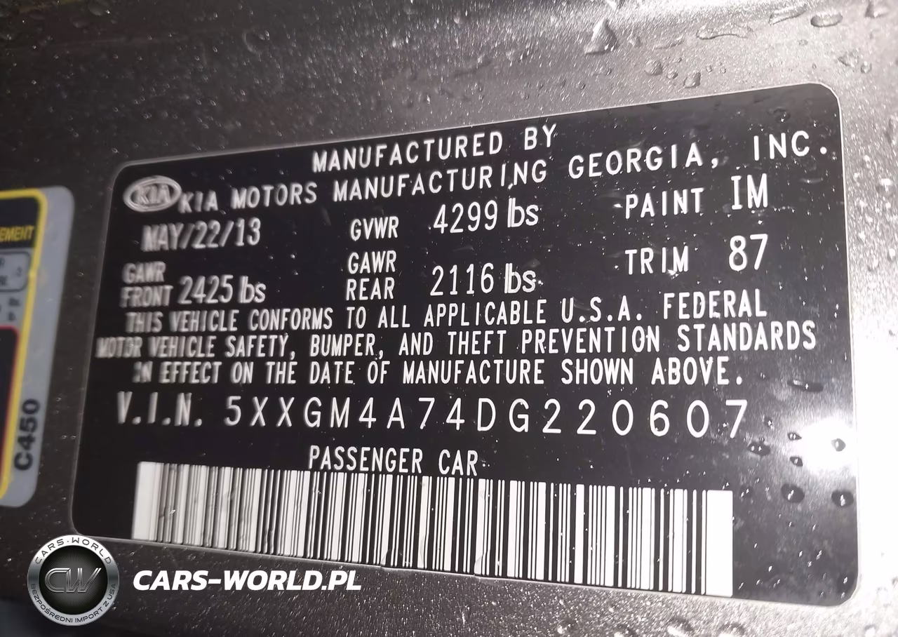 2013 Kia Optima Lx VIN:5XXGM4A74DG220607 - 9