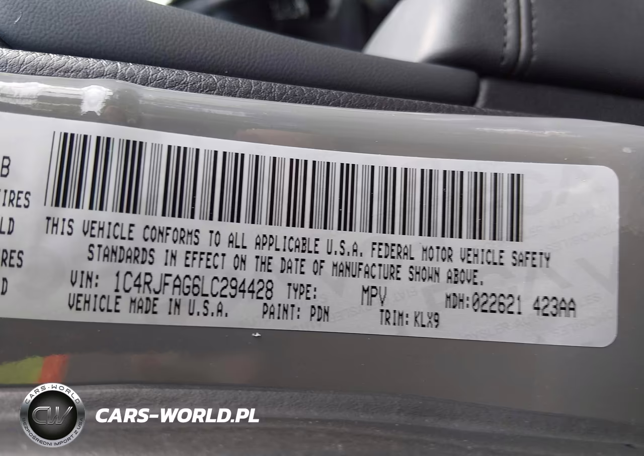 2020 Jeep Grand Cherokee Altitude 4X4 VIN:1C4RJFAG6LC294428 - 9