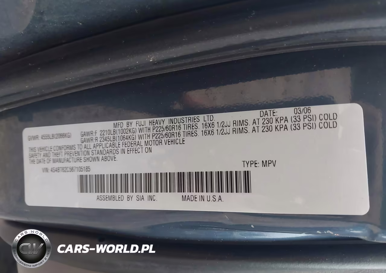 2006 Subaru Baja Sport VIN:4S4BT62C567105185 - 9