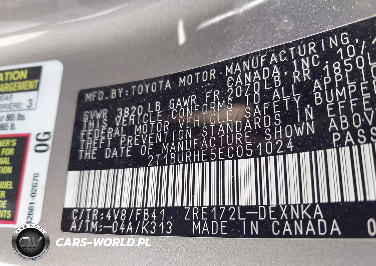 2014 Toyota Corolla Le VIN:2T1BURHE5EC051024 - 9