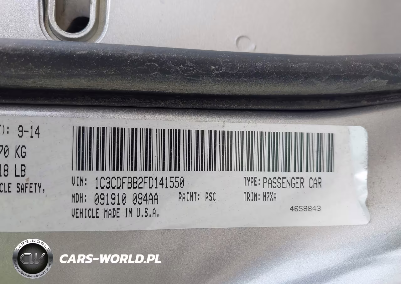 2015 Dodge Dart Sxt VIN:1C3CDFBB2FD141550 - 9