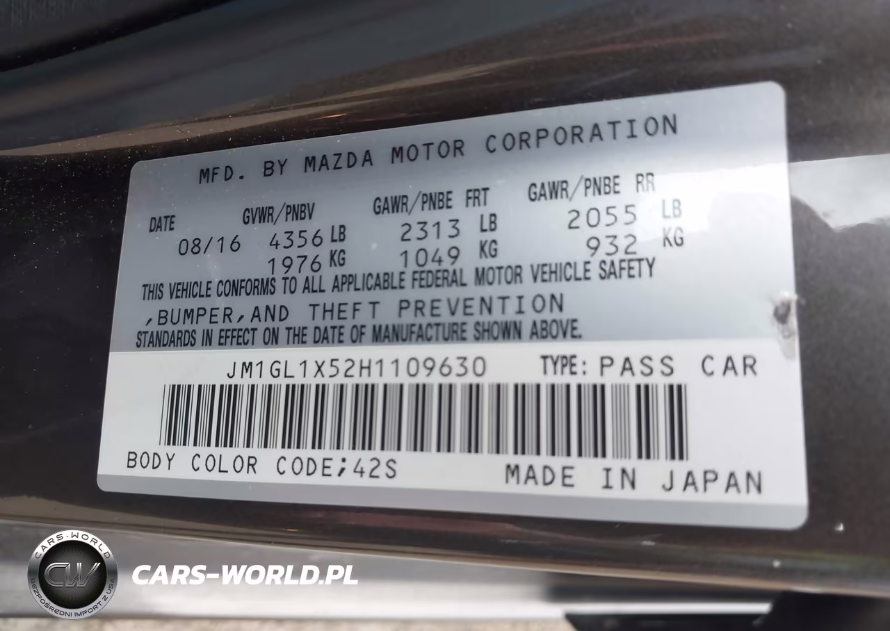 2017 Mazda Mazda6 Grand Touring VIN:JM1GL1X52H1109630 - 9