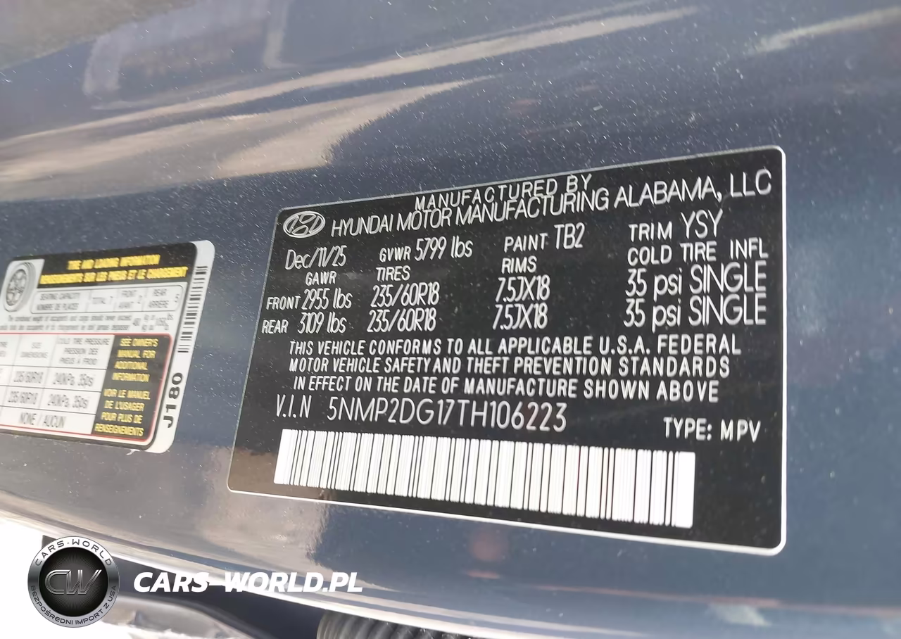 2026 Hyundai Santa Fe Hybrid Sel VIN:5NMP2DG17TH106223 - 9