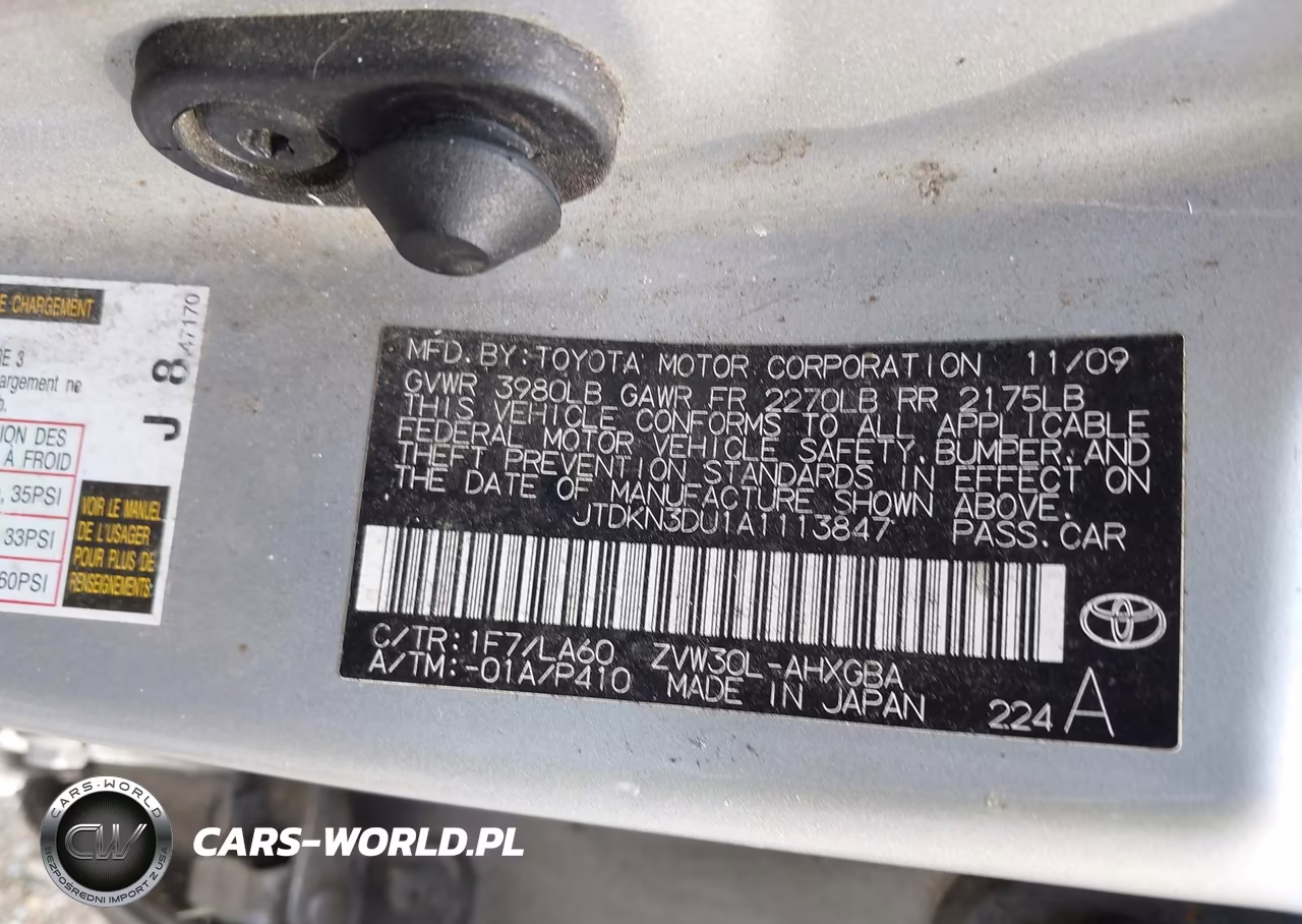 2010 Toyota Prius Iv VIN:JTDKN3DU1A1113847 - 9