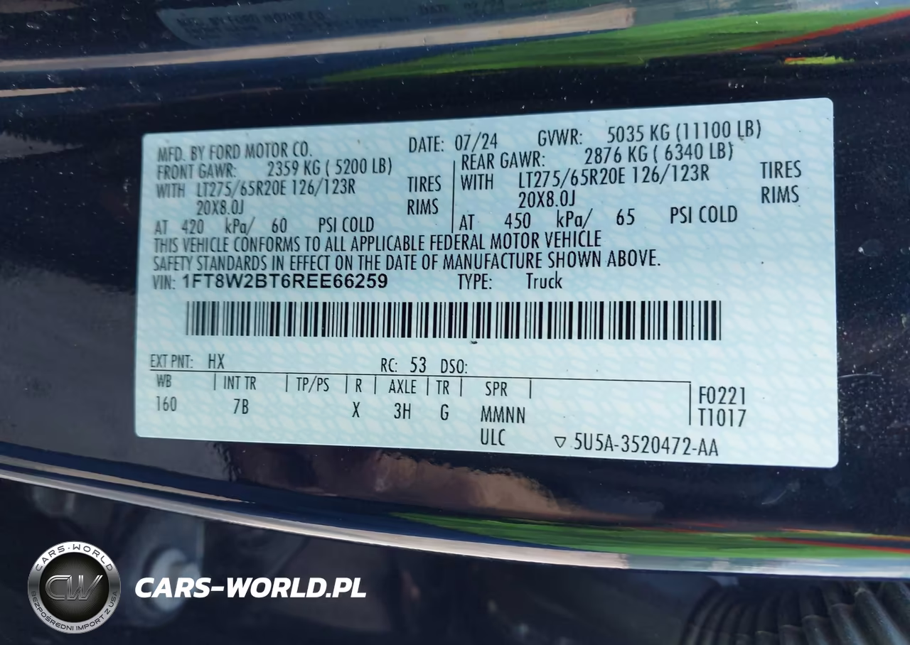2024 Ford F-250 Platinum VIN:1FT8W2BT6REE66259 - 9