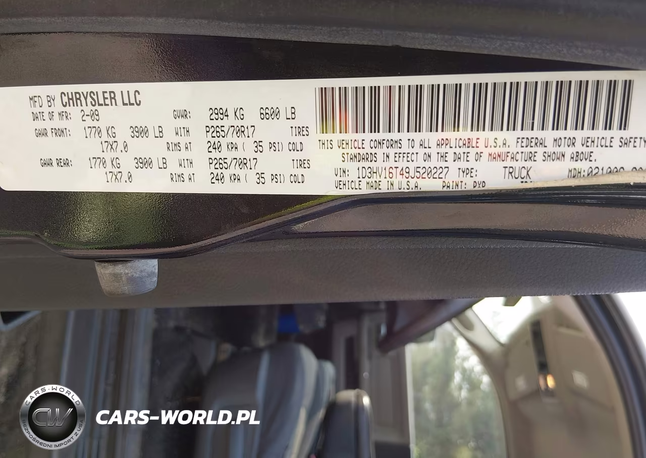 2009 Dodge Ram 1500 Slt-Trx VIN:1D3HV16T49J520227 - 9