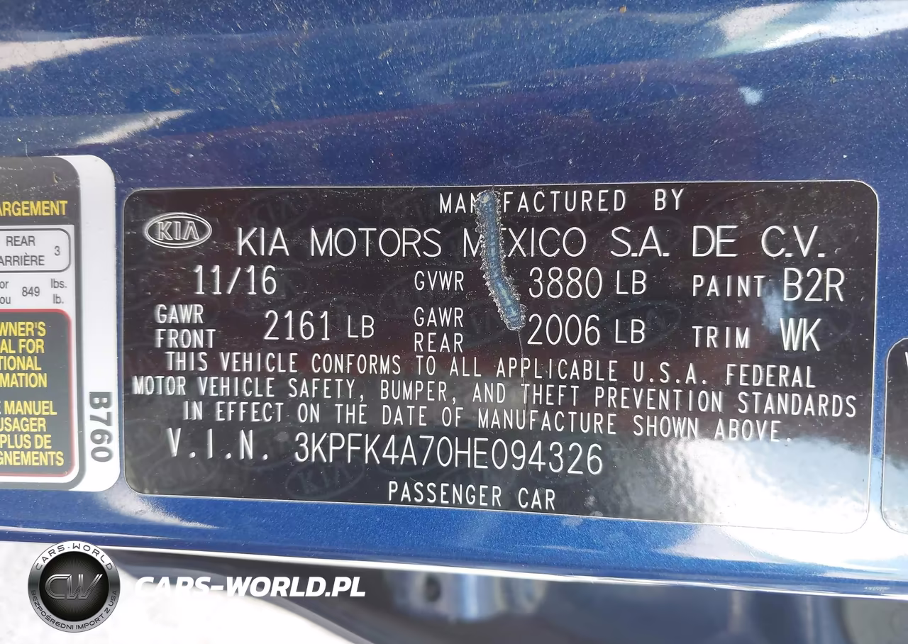 2017 Kia Forte Lx VIN:3KPFK4A70HE094326 - 9