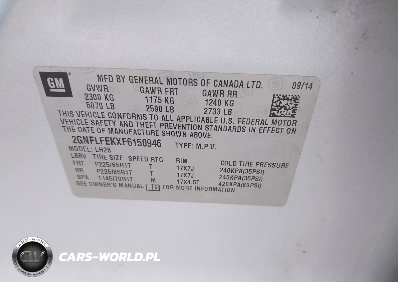 2015 Chevrolet Equinox Lt VIN:2GNFLFEKXF6150946 - 9