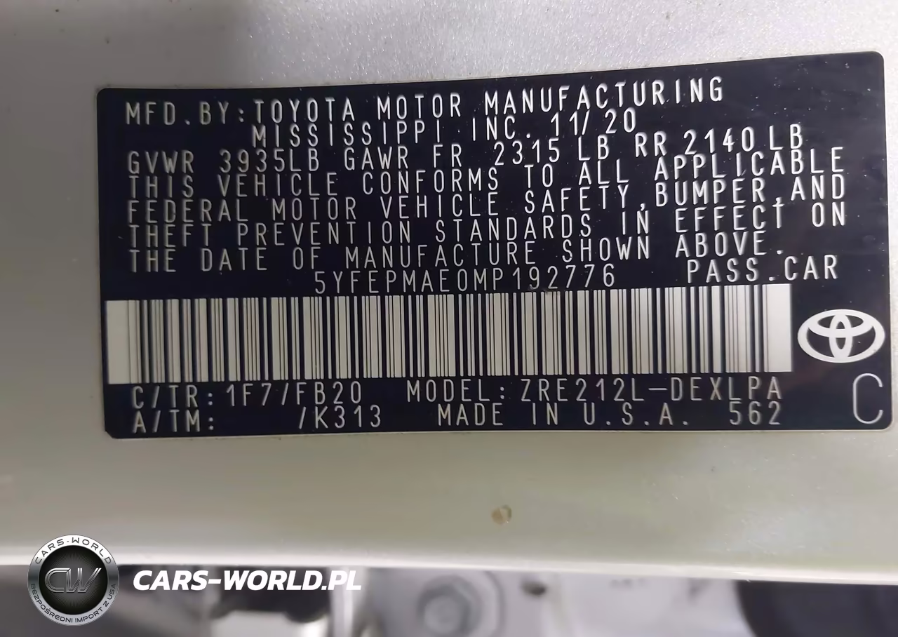 2021 Toyota Corolla Le VIN:5YFEPMAE0MP192776 - 9