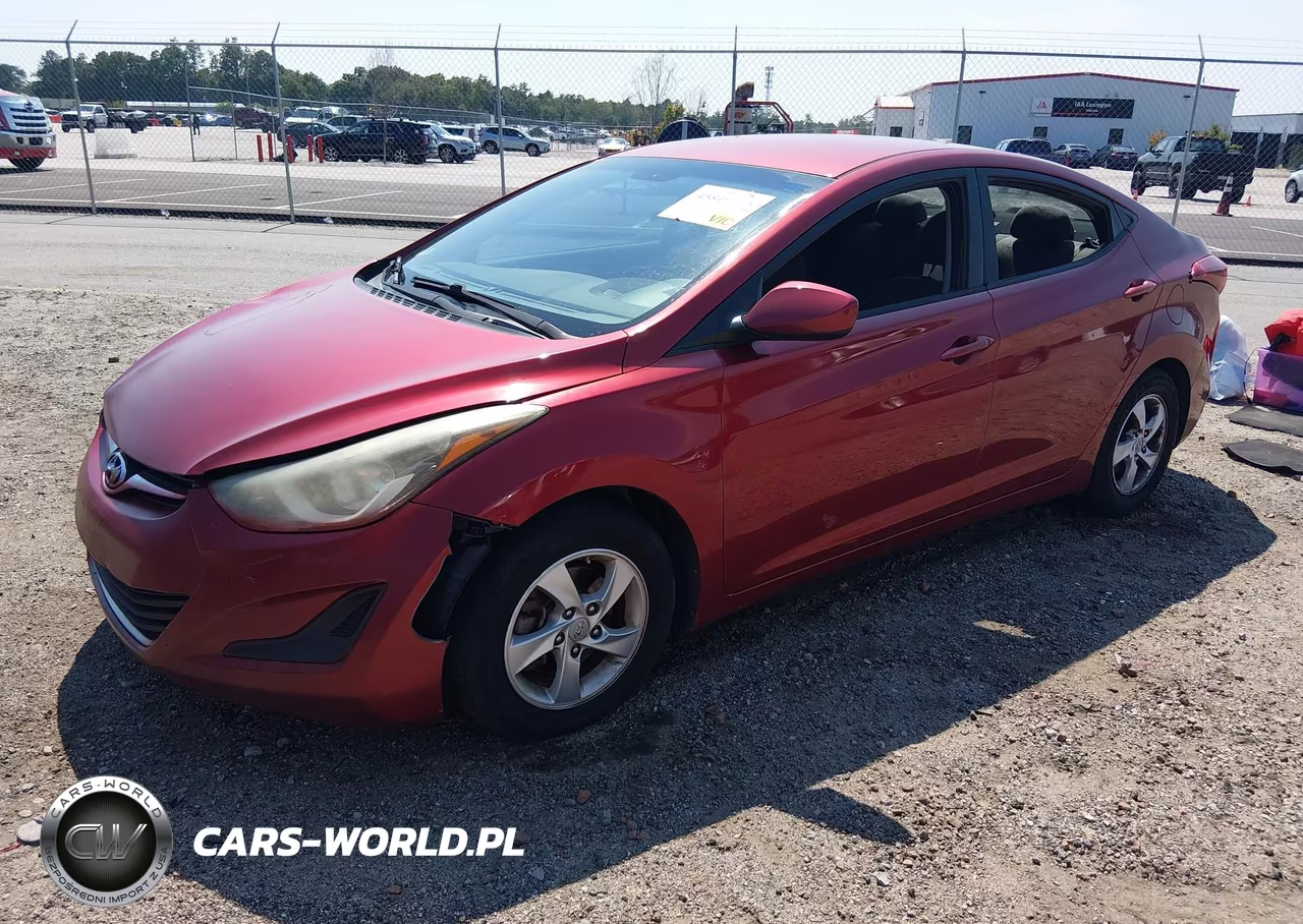 2014 Hyundai Elantra Se VIN:5NPDH4AEXEH544723 - 2