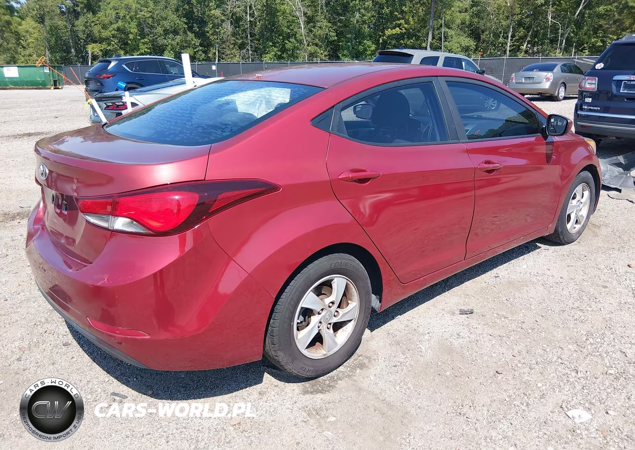 2014 Hyundai Elantra Se VIN:5NPDH4AEXEH544723 - 4