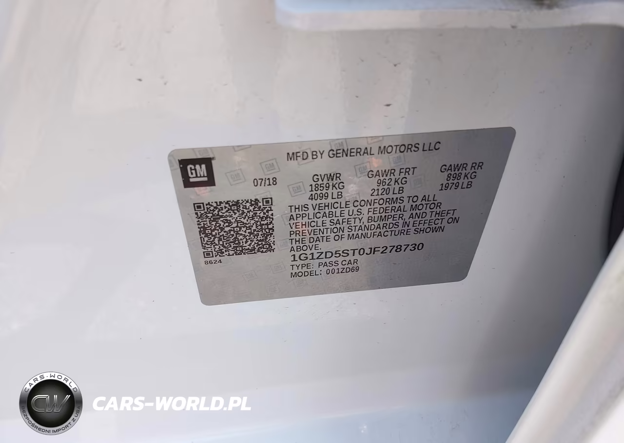 2018 Chevrolet Malibu Lt VIN:1G1ZD5ST0JF278730 - 9