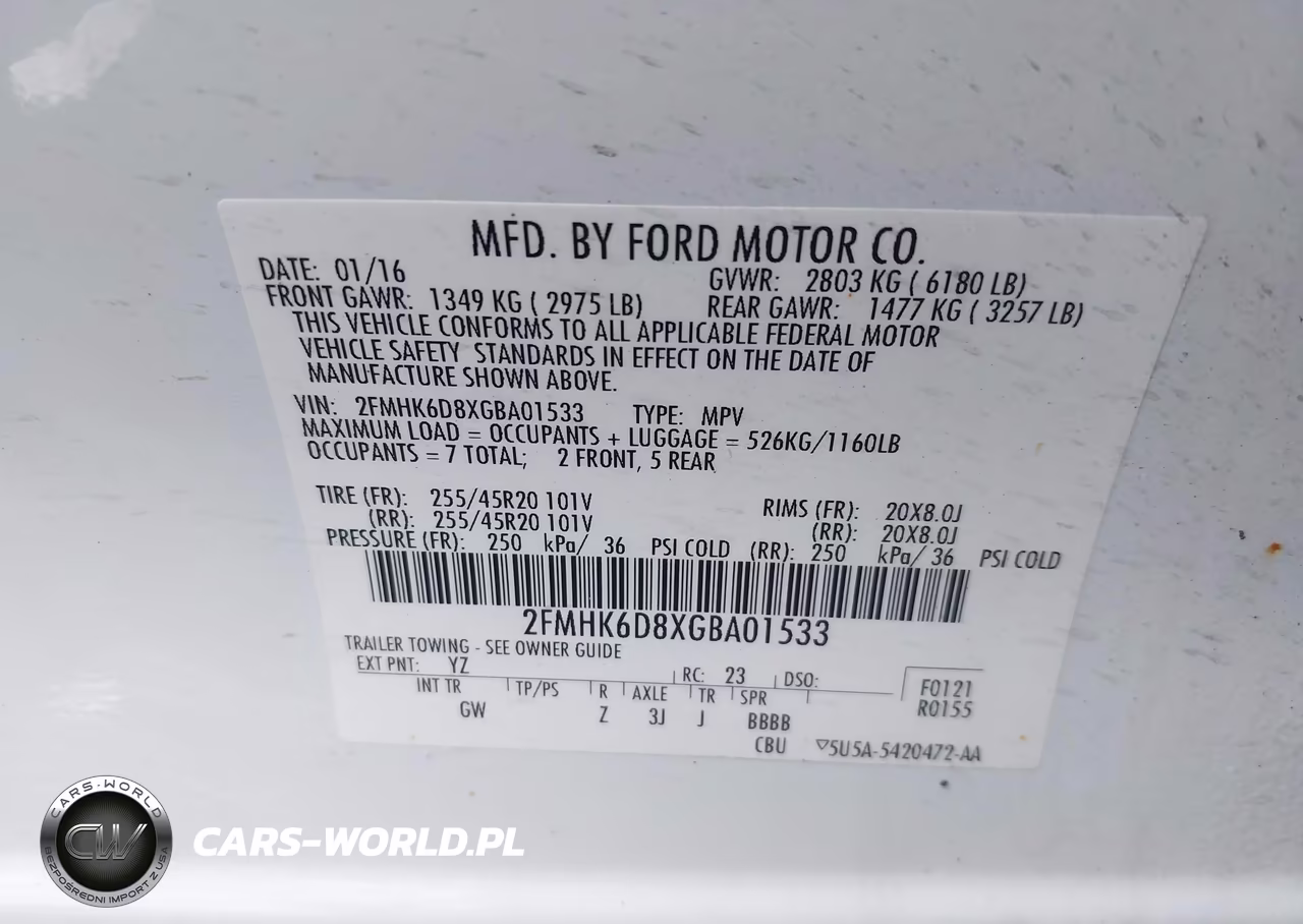 2016 Ford Flex Limited VIN:2FMHK6D8XGBA01533 - 9