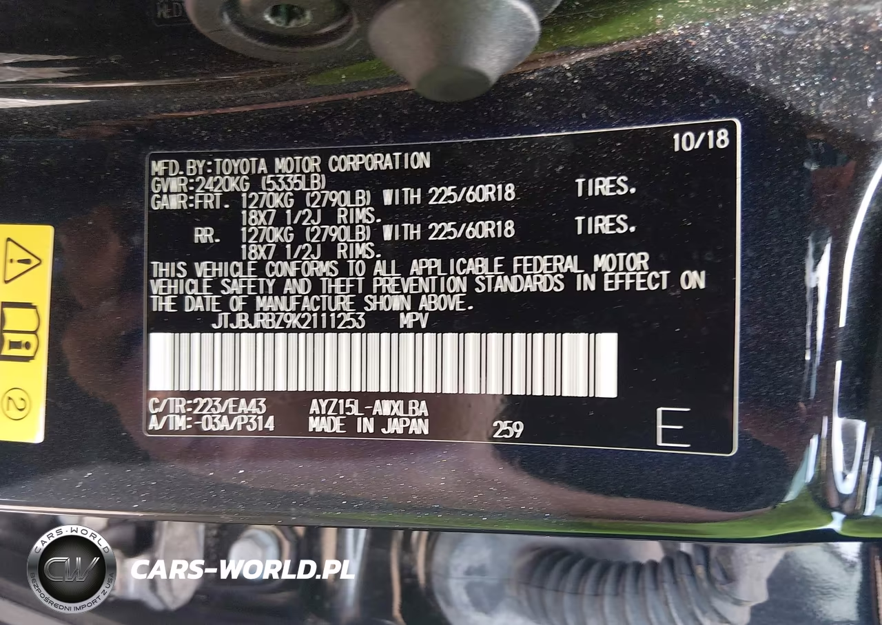2019 Lexus Nx 300H VIN:JTJBJRBZ9K2111253 - 9