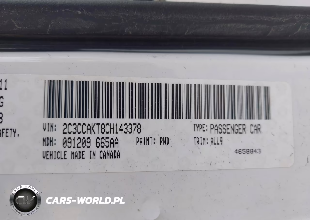 2012 Chrysler 300C Awd VIN:2C3CCAKT8CH143378 - 9