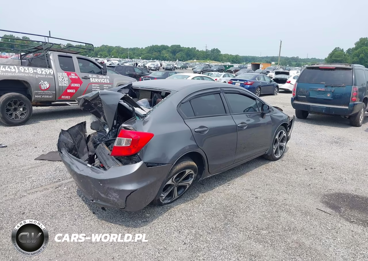 2012 Honda Civic Lx VIN:2HGFB2E58CH507850 - 4