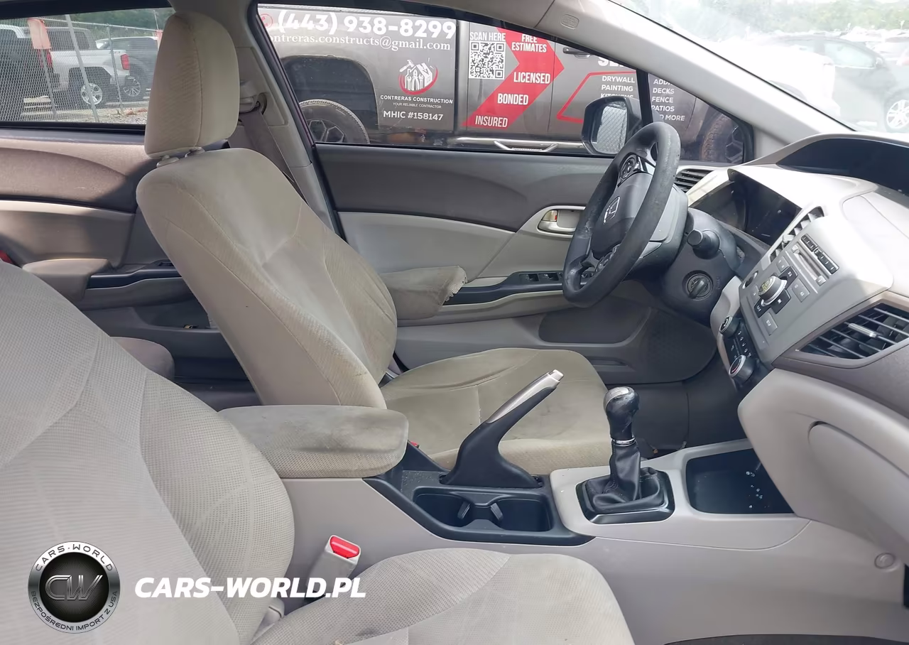 2012 Honda Civic Lx VIN:2HGFB2E58CH507850 - 5